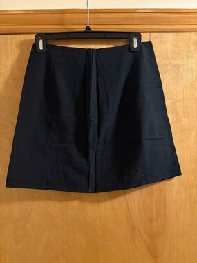 Shein Black Zip Up Cotton Mini Skirt